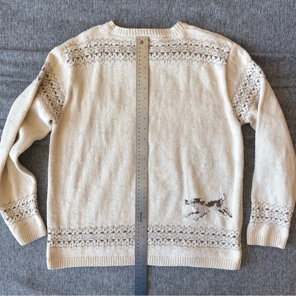 Vintage Ralph Lauren Equestrian Fox Hunt Sweater Size L Handknit Tapestry Horse - Picture 13 of 13